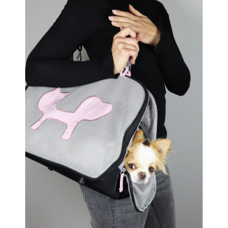 Torba | transporter United Pets czarno-różowa - 9