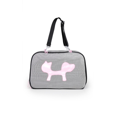 Torba | transporter United Pets czarno-różowa