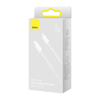 Kabel BASEUS Dynamic Series USB-C-Lightning 2m 20W (biały) - 5