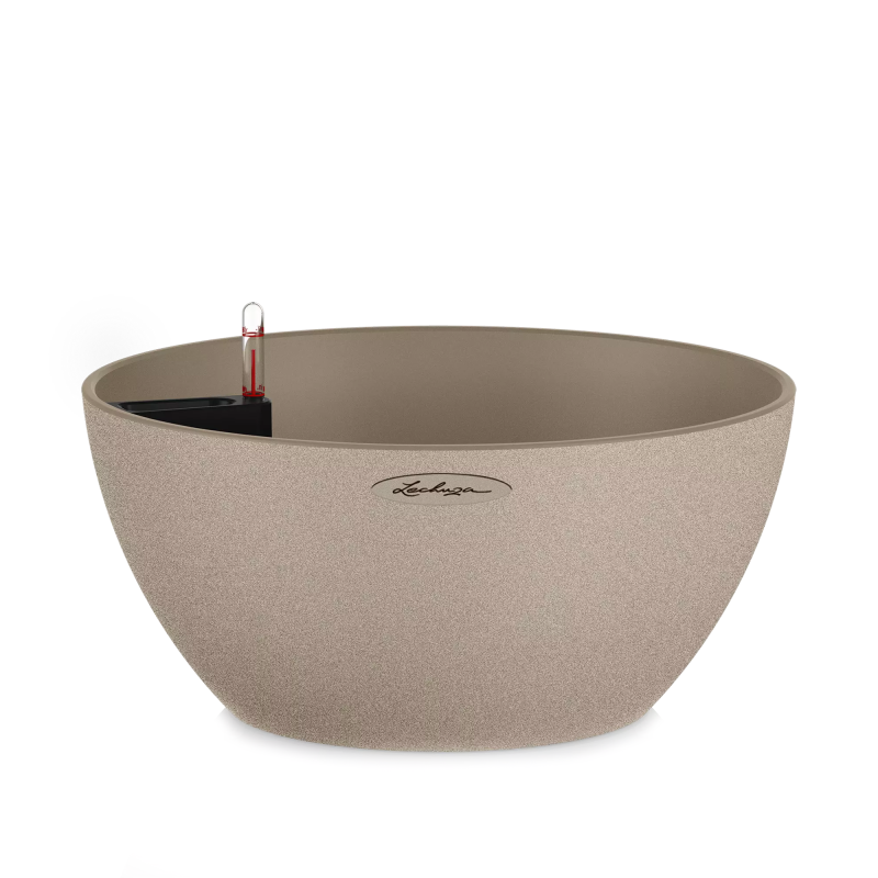 Lechuza Cubeto Stone flowerpot 40 sand beige