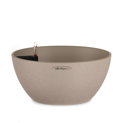  Lechuza Cubeto Stone flowerpot 40 sand beige