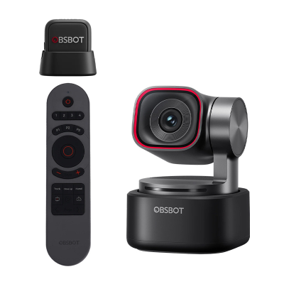  OBSBOT Tiny 3 webcam with remote control and microphone