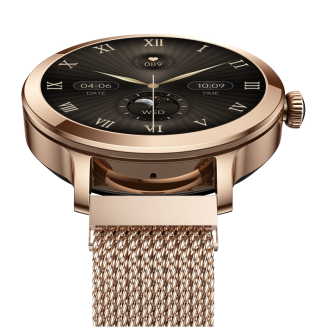 Smartwatch Damski VELTORI VT340-1 Złota Bransoleta + Różowy Pasek Silikonowy - 9