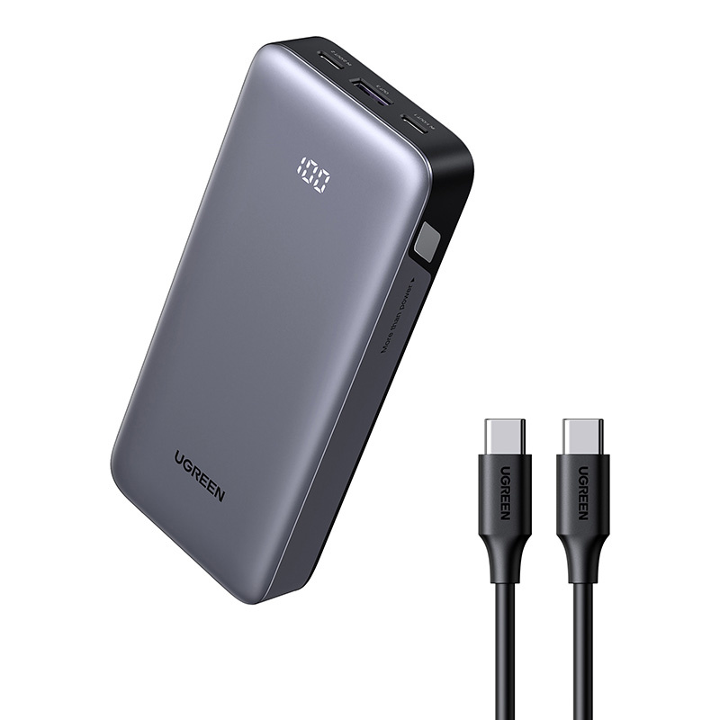 Power bank UGREEN PB532 20000mAh 30W USB/2xUSB-C (gray)