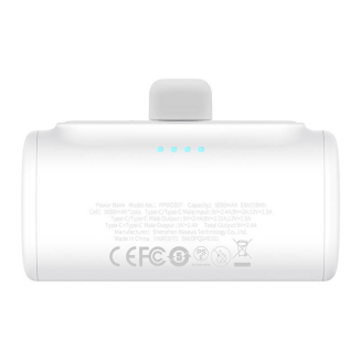 Powerbank Baseus Compact 5000mAh, 20W, USB-C (biały) - 2