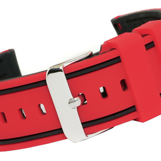 Pasek silikonowy CZERWONO-CZARNY U14-20-3 - 2