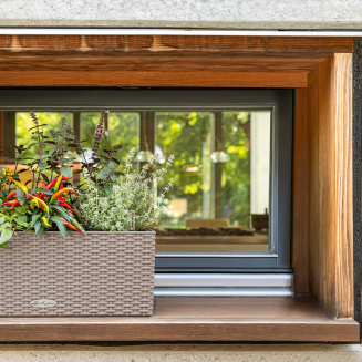 Donica Lechuza Balconera Cottage 50 | 80 piaskowy brąz - 8