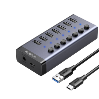  UGREEN CM481 7-port hub (black) - 2