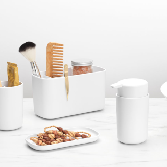 Zestaw 3 akcesoriów łazienkowych Brabantia ReNew White - 8