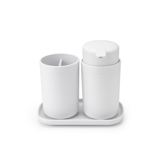 Zestaw 3 akcesoriów łazienkowych Brabantia ReNew White - 2