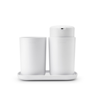 Zestaw 3 akcesoriów łazienkowych Brabantia ReNew White - 3