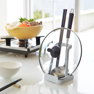  Yamazaki Tower spoon and lid stand, white - 3