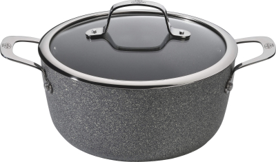 Induction pot with 2 handles and lid Ballarini Salina Granitium - 2.7 ltr
