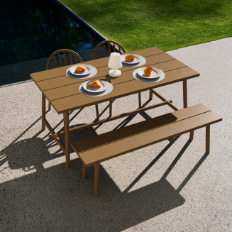 Ławka ogrodowa Fatboy Fred's Bench Mochaccino 160x40x46 cm - 15