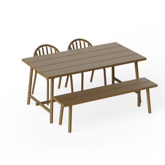 Ławka ogrodowa Fatboy Fred's Bench Mochaccino 160x40x46 cm - 6