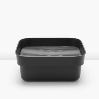  Brabantia Sink Side dishwashing container with drainer, dark gray - 4