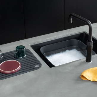  Brabantia Sink Side dishwashing container with drainer, dark gray - 11