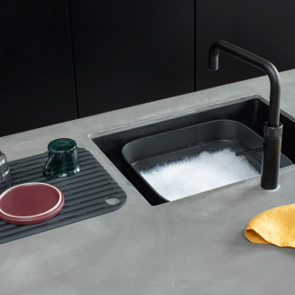  Brabantia Sink Side dishwashing container with drainer, dark gray - 11