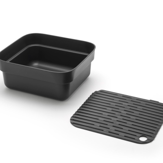  Brabantia Sink Side dishwashing container with drainer, dark gray - 7