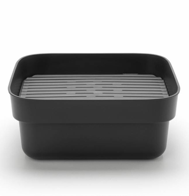  Brabantia Sink Side dishwashing container with drainer, dark gray
