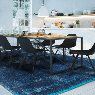 Dywan Louis de Poortere Fading World Medallion blue night - 9