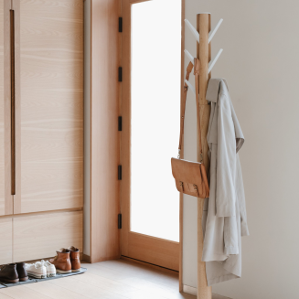 Wieszak na płaszcze Umbra Flapper White-Natural - 6