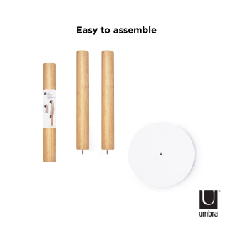  Umbra Flapper White-Natural coat hanger - 4