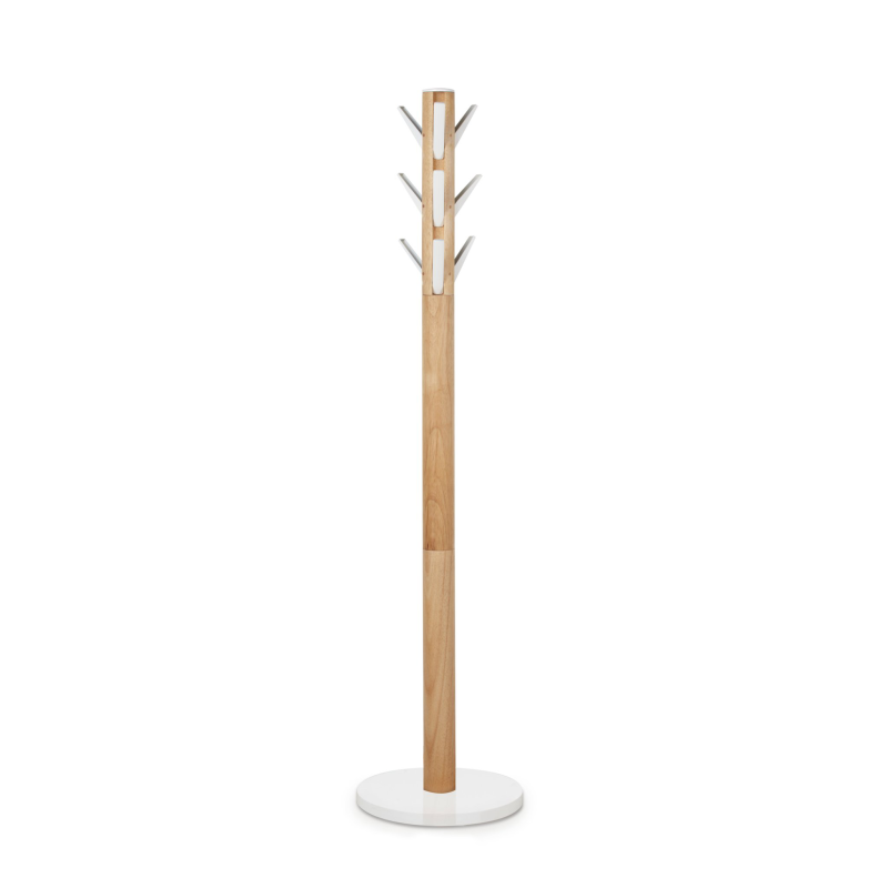 Wieszak na płaszcze Umbra Flapper White-Natural