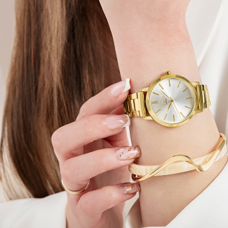 Zegarek Damski Giewont Sapphire Złoto Srebrny GW2360-B2 - 4