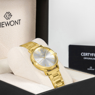 Zegarek Damski Giewont Sapphire Złoto Srebrny GW2360-B2 - 9