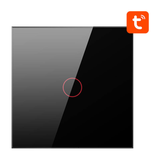 Dotykowy Włącznik Światła ZigBee Avatto ZTS02-EU-B1 Pojedynczy TUYA (czarny) - 2