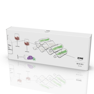 Stojak na wino Zone Denmark Rocks Grey - 2