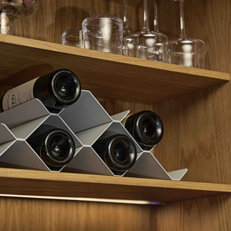 Stojak na wino Zone Denmark Rocks Grey - 6