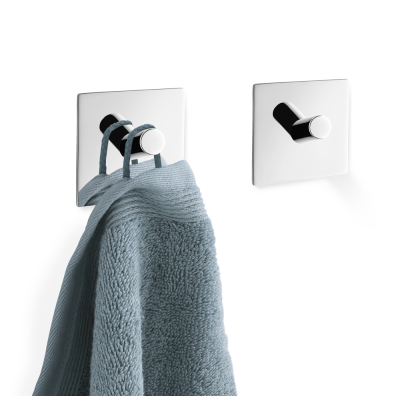 Set of 2 square towel racks Zack Peco gloss
