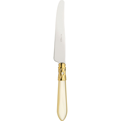 Nóż obiadowy Casa Bugatti Aladdin Ivory/Gold