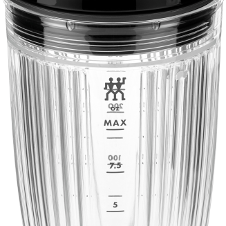 Bidon do blendera z pokrywką próżniową Zwilling Enfinigy - Czarny, 300 ml - 2