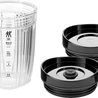 Bidon do blendera z pokrywką próżniową Zwilling Enfinigy - Czarny, 300 ml - 3