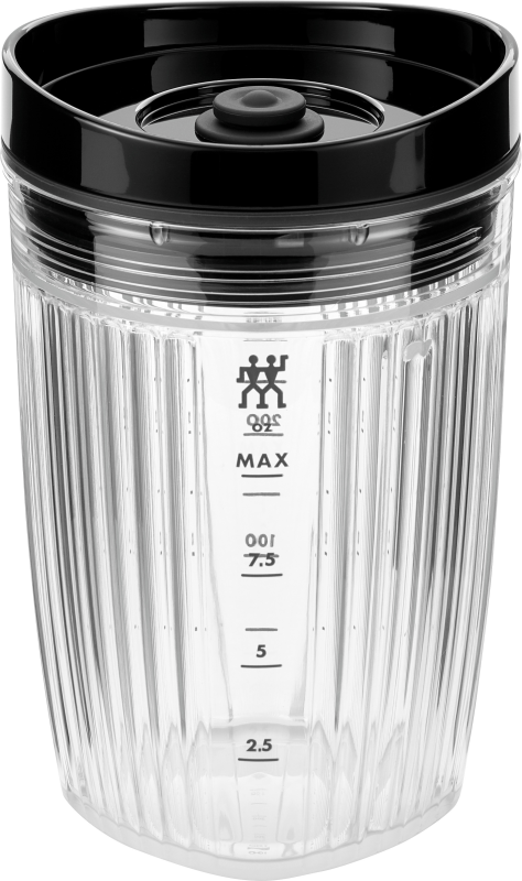 Bidon do blendera z pokrywką próżniową Zwilling Enfinigy - Czarny, 300 ml | BESTSELLER