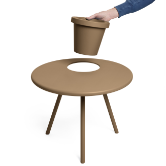 Stolik z doniczką Fatboy Bakkes Planter Mochaccino - 3