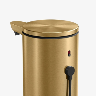 Dozownik automatyczny do mydła Simplehuman 266 ml szczotkowany mosiądz - 4