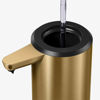 Dozownik automatyczny do mydła Simplehuman 266 ml szczotkowany mosiądz - 6