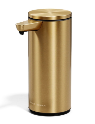 Dozownik automatyczny do mydła Simplehuman 266 ml szczotkowany mosiądz