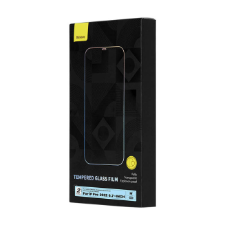 Szkło hartowane BASEUS Crystal 0.3mm iPhone 14 Pro Max 2szt - 7