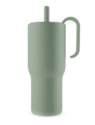 Kubek termiczny ze słomką Eva Solo Sip'n'Go 900 ml Green Goddess | CENA SPECJALNA