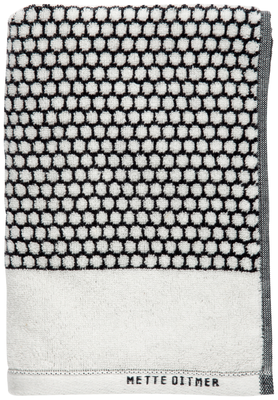 Ręcznik Mette Ditmer GRID Black & Off-White