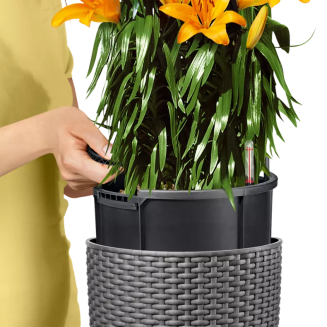  Lechuza flowerpot Cilindro Cottage 23 | 32 granite - 5