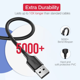 Kabel UGREEN US289 USB-A-micro USB 0.25m (czarny) - 6