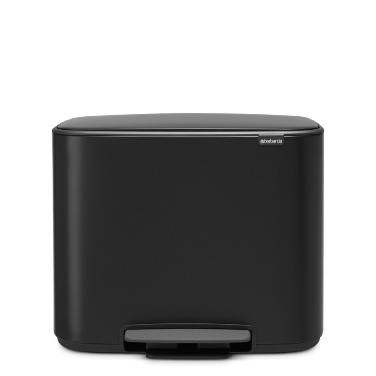 Brabantia Bo waste bin 23+11l, matte black