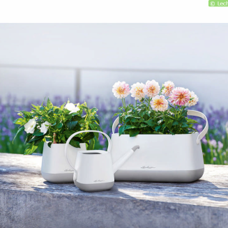 Konewka Lechuza Yula 1.7l biało-szara - 2