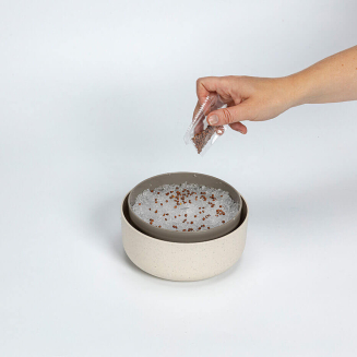 Kiełkownica Urbalive Microgreens ECO beżowy 16 cm - 3